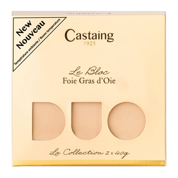 Bloco de Foie Gras de Ganso em Tabuleiro 2 Fatias Castaing 2x40g