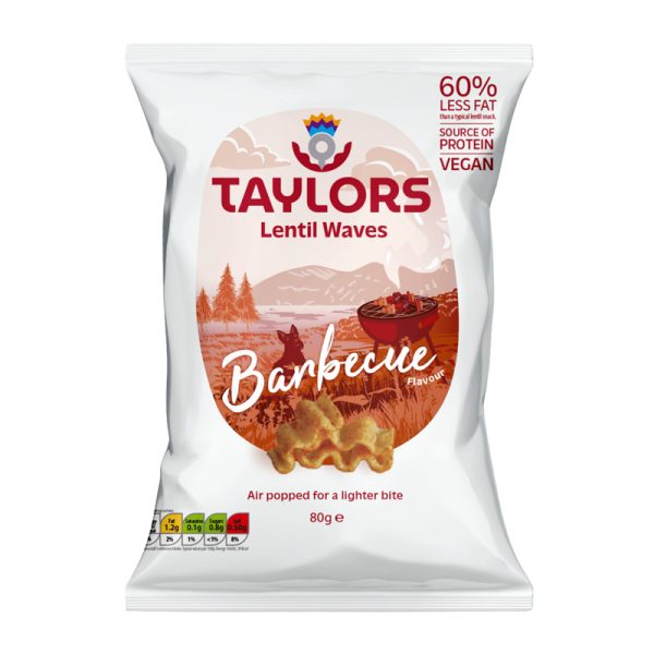 Taylors Snacks Barbecue Flavour Lentil Waves 80g