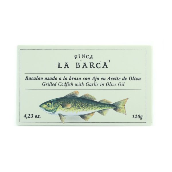 Finca La Barca Grilled Codfish with Garlic in Olive Oil 120g