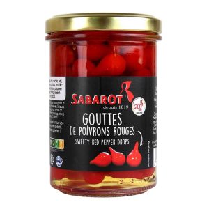 Pimentos Biquinho Vermelhos em Frasco Sabarot 190g