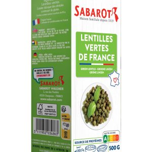 Lentilhas Verdes Sabarot 500g