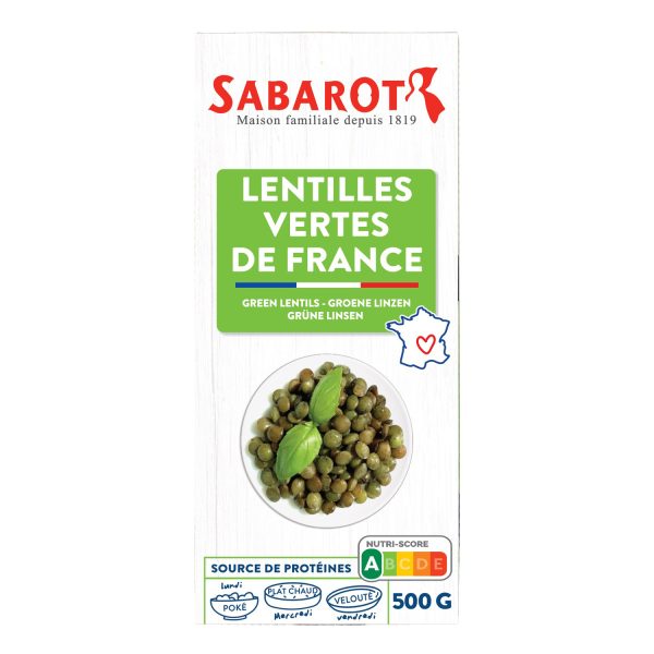 Lentilhas Verdes Sabarot 500g