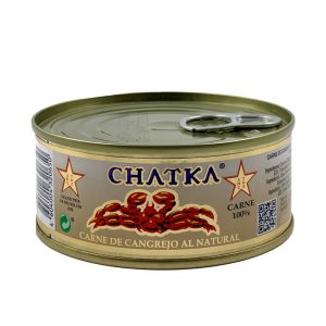 Caranguejo Real ao Natural 100% Carne em Lata Chatka 110g