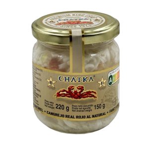 Caranguejo Real ao Natural 100% Carne em Frasco Chatka 220g