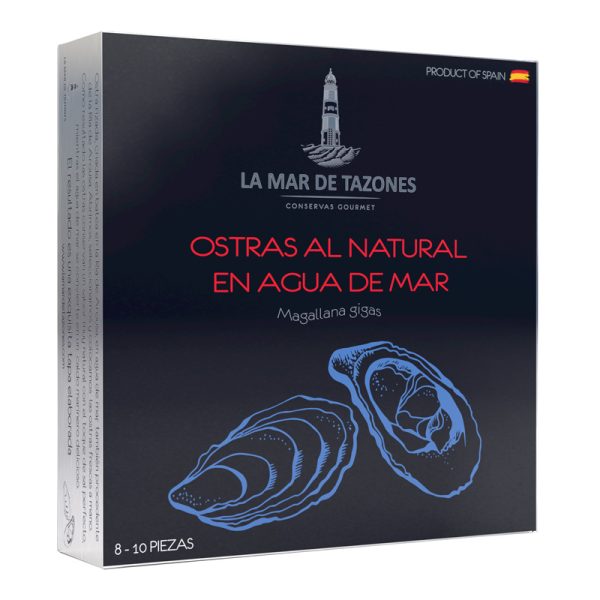 La Mar de Tazones Natural Oysters in Seawater 266g