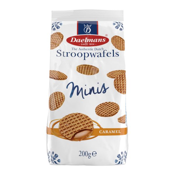 Mini Stroopwafels - Bolachas com Recheio de Caramelo Daelmans 200g